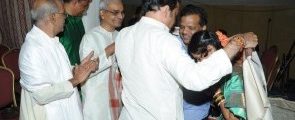 Felicitation by Gangadhara Sastry garu